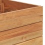 Arriate elevado madera de teca reciclada y acero 100x40x38 cm de vidaXL, Maceteros y jardineras - Ref: Foro24-47422, Precio: ...