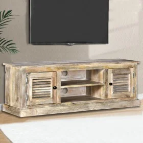 Mueble para la TV de madera maciza de mango de vidaXL, Muebles TV - Ref: Foro24-245253, Precio: 243,86 €, Descuento: %