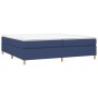 Estructura de cama de tela gris taupe azul 200x200 cm de vidaXL, Camas y somieres - Ref: Foro24-3120991, Precio: 115,93 €, De...