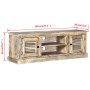 Mueble para la TV de madera maciza de mango de vidaXL, Muebles TV - Ref: Foro24-245253, Precio: 243,28 €, Descuento: %