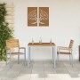 Silla de Jardín 2 pcs Marrón 56 x 57 x 87 cm en Sillas de jardín | Comprar online en Foru.es