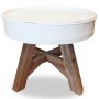 Mesa de centro de madera maciza reciclada blanco 60x45 cm de vidaXL, Mesas de centro - Ref: Foro24-244820, Precio: 103,88 €, ...