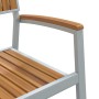 Silla Apilable 2 pcs Marrón 56 x 57 x 87 cm en Sillas de jardín | Comprar online en Foru.es