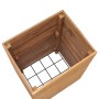 Arriate elevado madera de teca reciclada y acero 50x40x72 cm de vidaXL, Maceteros y jardineras - Ref: Foro24-47427, Precio: 1...