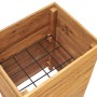 Arriate elevado madera de teca reciclada y acero 50x40x72 cm de vidaXL, Maceteros y jardineras - Ref: Foro24-47427, Precio: 1...