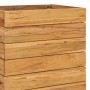 Arriate elevado madera de teca reciclada y acero 50x40x72 cm de vidaXL, Maceteros y jardineras - Ref: Foro24-47427, Precio: 1...