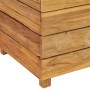 Arriate elevado madera de teca reciclada y acero 50x40x72 cm de vidaXL, Maceteros y jardineras - Ref: Foro24-47427, Precio: 1...