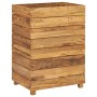 Arriate elevado madera de teca reciclada y acero 50x40x72 cm de vidaXL, Maceteros y jardineras - Ref: Foro24-47427, Precio: 1...