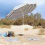 Parasol de playa Azul y 263 x 263 x 272 cm Poliéster y metal en Sombrillas | Comprar online en Foru.es