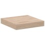 Estante flotante madera de ingeniería gris 23x23,5x4 cm en Estanterías | Comprar online en Foru.es