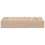 Estante flotante madera de ingeniería gris 23x23,5x4 cm en Estanterías | Comprar online en Foru.es