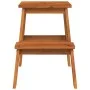 Solid acacia wood 2-step stool 40x38x50 cm by vidaXL, Folding stools and chairs - Ref: Foro24-153333, Price: 47,55 €, Discoun...