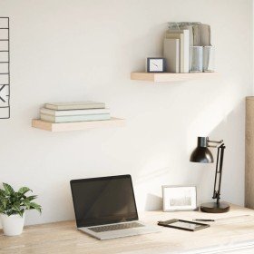Estantes flotantes 2 uds madera de ingeniería 40x23,5x4 cm en Estanterías | Comprar online en Foru.es