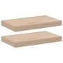 Estantes flotantes 2 uds madera de ingeniería 40x23,5x4 cm en Estanterías | Comprar online en Foru.es