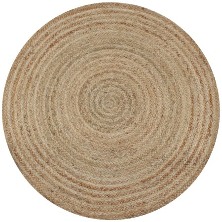 Alfombra redonda de yute trenzado 120 cm de vidaXL, Alfombras - Ref: Foro24-245337, Precio: 47,86 €, Descuento: %