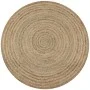 Alfombra redonda de yute trenzado 120 cm de vidaXL, Alfombras - Ref: Foro24-245337, Precio: 46,83 €, Descuento: %
