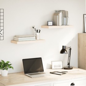 Estantes flotantes 2 uds madera de ingeniería 50x23,5x4 cm en Estanterías | Comprar online en Foru.es