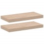 Estantes flotantes 2 uds madera de ingeniería 50x23,5x4 cm en Estanterías | Comprar online en Foru.es