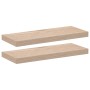 Estantes flotantes 2 uds madera de ingeniería 60x23,5x4 cm en Estanterías | Comprar online en Foru.es