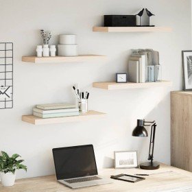 Estantes flotantes 4 uds madera de ingeniería 60x23,5x4 cm en Estanterías | Comprar online en Foru.es