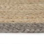 Alfombra hecha a mano de yute con borde gris 150 cm de vidaXL, Alfombras - Ref: Foro24-133676, Precio: 54,47 €, Descuento: %