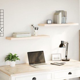 Estantes flotantes 2 uds madera de ingeniería 80x23,5x4 cm en Estanterías | Comprar online en Foru.es