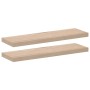 Estantes flotantes 2 uds madera de ingeniería 80x23,5x4 cm en Estanterías | Comprar online en Foru.es