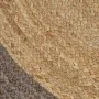 Alfombra hecha a mano de yute con borde gris 90 cm de vidaXL, Alfombras - Ref: Foro24-133674, Precio: 40,74 €, Descuento: %