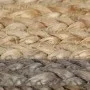 Alfombra hecha a mano de yute con borde gris 90 cm de vidaXL, Alfombras - Ref: Foro24-133674, Precio: 40,74 €, Descuento: %