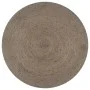 Alfombra de yute tejida a mano redonda gris 150 cm de vidaXL, Alfombras - Ref: Foro24-133664, Precio: 75,21 €, Descuento: %