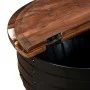 Mesa de centro de madera maciza reciclada negra forma de barril de vidaXL, Mesas de centro - Ref: Foro24-245255, Precio: 166,...