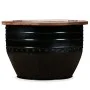 Mesa de centro de madera maciza reciclada negra forma de barril de vidaXL, Mesas de centro - Ref: Foro24-245255, Precio: 166,...