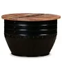 Mesa de centro de madera maciza reciclada negra forma de barril de vidaXL, Mesas de centro - Ref: Foro24-245255, Precio: 166,...