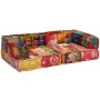 Puf modular de 2 plazas de tela patchwork de vidaXL, Cojines para sillas y sofás - Ref: Foro24-244987, Precio: 270,86 €, Desc...