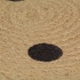 Alfombra de yute tejida a mano con estampado de lunares 90 cm de vidaXL, Alfombras - Ref: Foro24-133686, Precio: 24,90 €, Des...