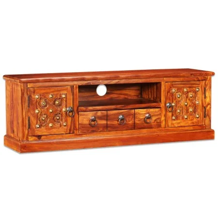 Mueble para TV madera maciza de sheesham 120x30x40 cm de vidaXL, Muebles TV - Ref: Foro24-245148, Precio: 235,73 €, Descuento: %