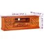 Mueble para TV madera maciza de sheesham 120x30x40 cm de vidaXL, Muebles TV - Ref: Foro24-245148, Precio: 235,73 €, Descuento: %