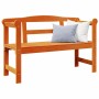 Banco de exterior Marrón 119 x 44 x 76 cm Madera de pino macizo en Bancos de jardín | Comprar online en Foru.es