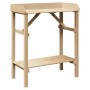 Mesa de trasplante con estante Natural 75 x 40 x 90 cm en Soportes para macetas | Comprar online en Foru.es