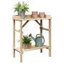 Mesa de trasplante con estante Natural 75 x 40 x 90 cm en Soportes para macetas | Comprar online en Foru.es
