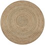 Alfombra redonda de yute trenzado 150 cm de vidaXL, Alfombras - Ref: Foro24-245338, Precio: 66,17 €, Descuento: %
