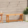 Banco de exterior Marrón 119 x 47 x 35 cm Madera de pino macizo en Bancos de jardín | Comprar online en Foru.es