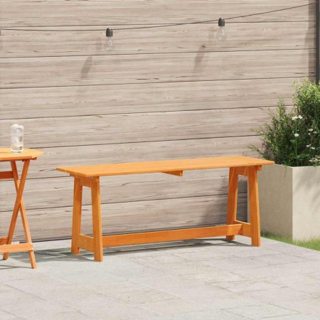 Banco de exterior Marrón 119 x 47 x 35 cm Madera de pino macizo en Bancos de jardín | Comprar online en Foru.es