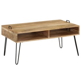 Mesa de centro de madera maciza de mango 100x60x45 cm de vidaXL, Mesas de centro - Ref: Foro24-246020, Precio: 169,42 €, Desc...