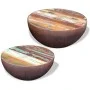 Set mesa de centro forma cuenco 2 uds madera maciza reciclada de vidaXL, Mesas de centro - Ref: Foro24-243352, Precio: 136,54...