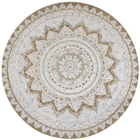 Alfombra redonda con estampado yute trenzado 90 cm de vidaXL, Alfombras - Ref: Foro24-245339, Precio: 34,57 €, Descuento: %