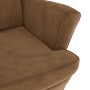 Sillón de terciopelo marrón de vidaXL, Sillones - Ref: Foro24-324067, Precio: 219,29 €, Descuento: %