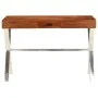 Escritorio de madera maciza de acacia acabado miel 110x50x76 cm de vidaXL, Escritorios - Ref: Foro24-245652, Precio: 159,66 €...