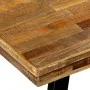 Mesa de comedor de teca reciclada y acero 180x90x76 cm de vidaXL, Mesas de cocina y de comedor - Ref: Foro24-245415, Precio: ...