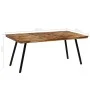 Mesa de comedor de teca reciclada y acero 180x90x76 cm de vidaXL, Mesas de cocina y de comedor - Ref: Foro24-245415, Precio: ...